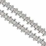 Bracciale - 14 carati Oro bianco - 2.00ct. tw. Diamante (Naturale) - Made in Italy - Handmade