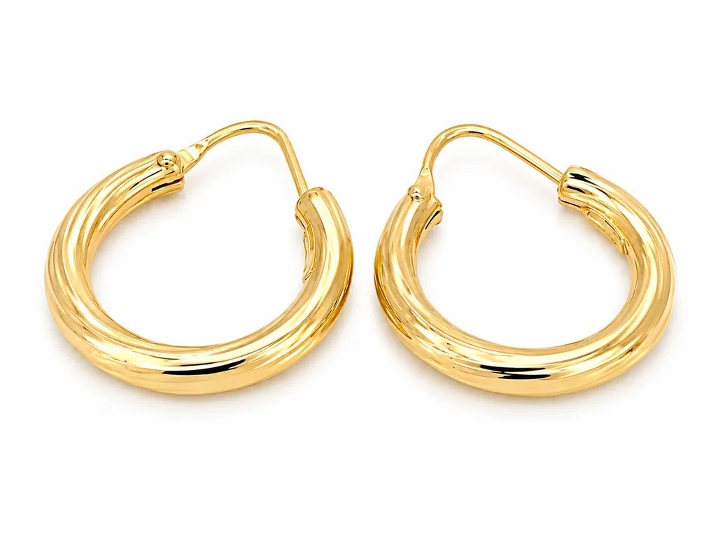 Orecchini - 18 carati Oro giallo - Made in Italy - Handmade