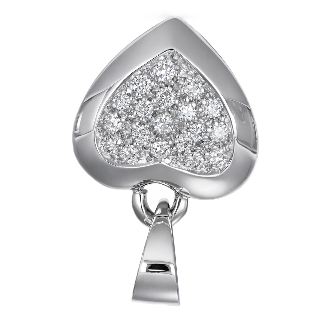 Ciondolo - 18 carati Oro bianco - 0.18ct. tw. Diamante
