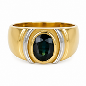Anello - 18 carati Oro giallo, Oro bianco - 2.00ct. tw. Zaffiro - Made in Italy - Handmade