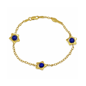 Bracciale - 18 carati Oro giallo Lapislazzuli