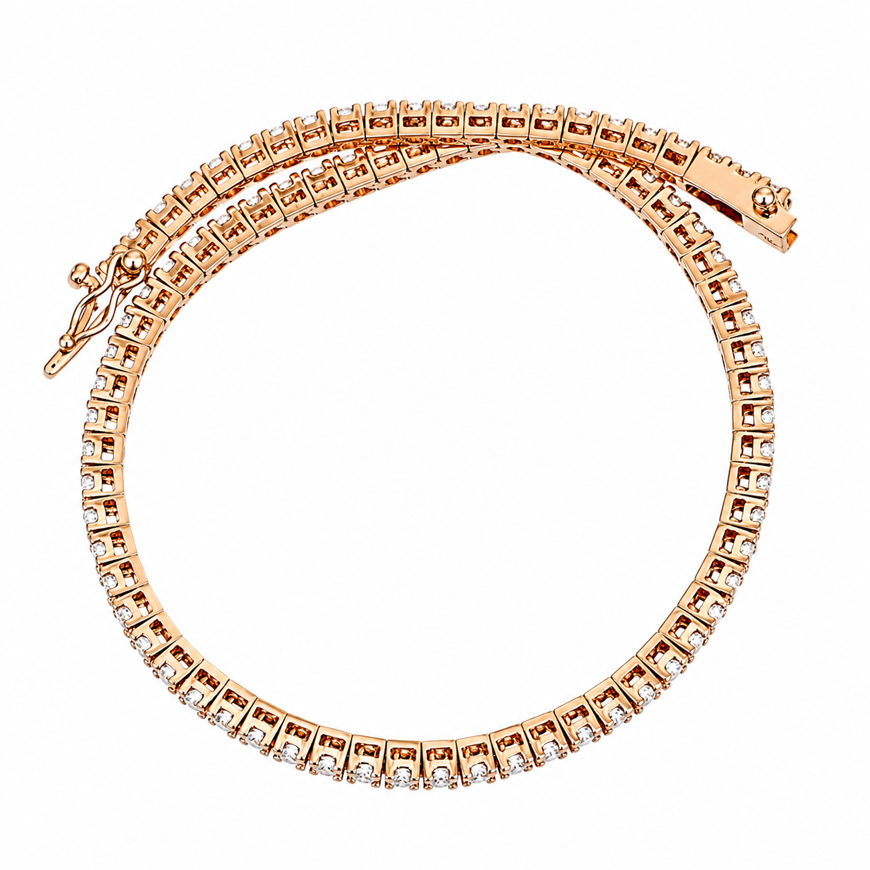 Bracciale - 18 carati Oro rosa - 1.60ct. tw. Diamante (Naturale) - Made in Italy - Handmade