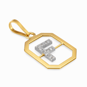 Ciondolo - 18 carati Oro giallo, Oro bianco - 0.07ct. tw. Diamante (Naturale)