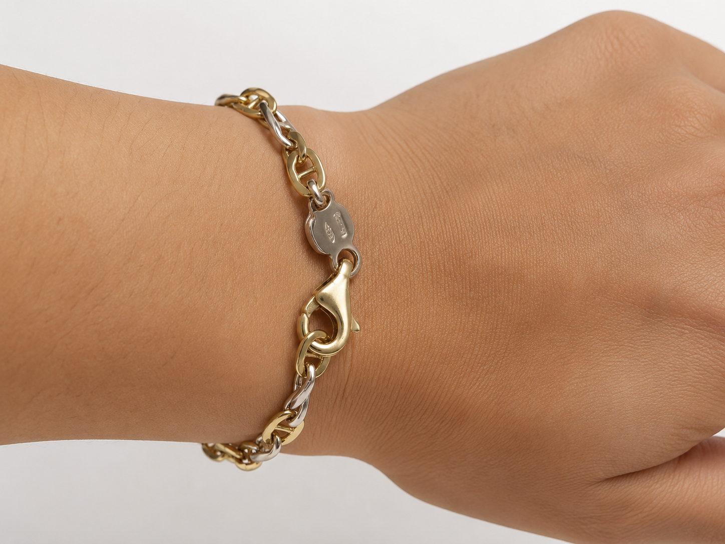 Bracciale - 18 carati Oro giallo, Oro bianco - Handmade - Made in Italy
