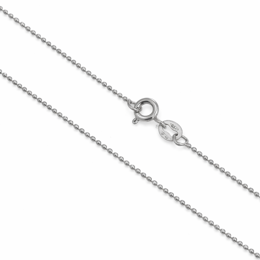 Collana con ciondolo - 18 carati Oro bianco
