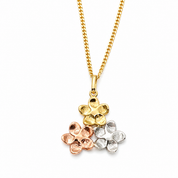 Collana con ciondolo - 18 carati Oro giallo, Oro rosa, Oro bianco - Made in Italy - Handmade