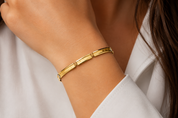 Bracciale - 18 carati Oro giallo, Oro bianco - Made in Italy - Handmade