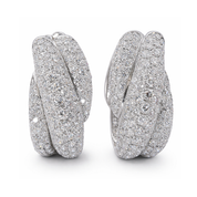 Orecchini - 18 carati Oro bianco - 4.80ct. tw. Diamante (Naturale)