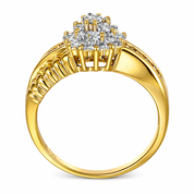 Anello - 14 carati Oro bianco, Oro giallo - 0.41ct. tw. Diamante (Naturale)