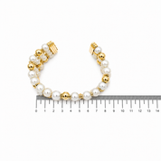 Bracciale - 18 carati Oro giallo - Perla - Made in Italy - Handmade