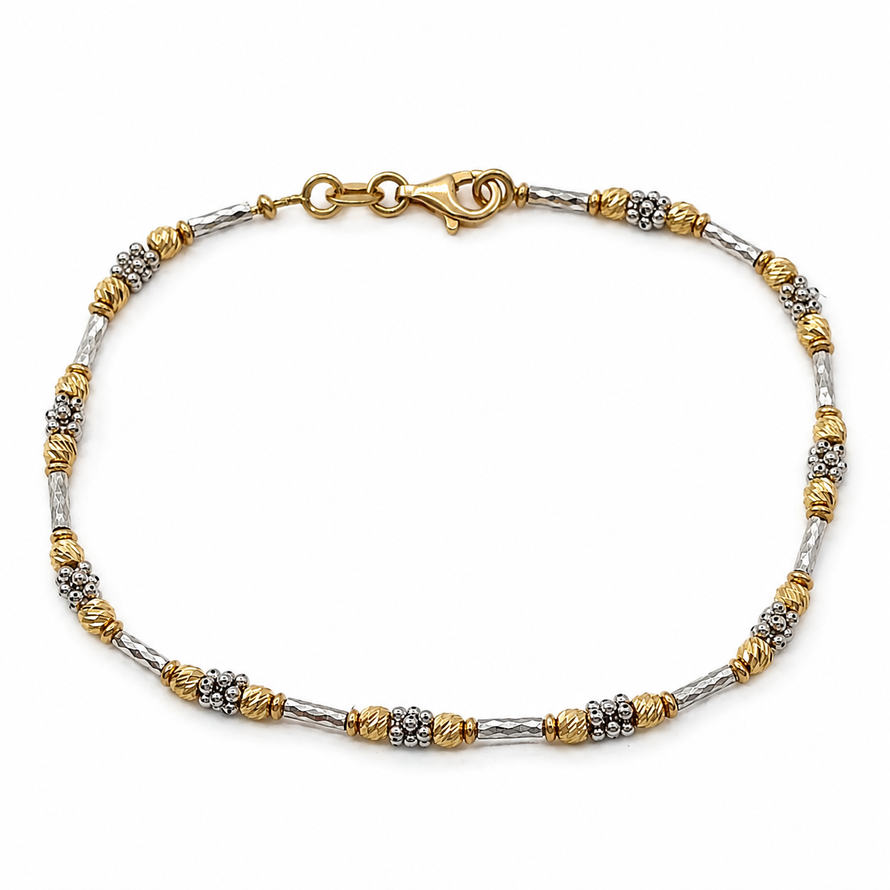 Bracciale - 18 carati Oro giallo, Oro bianco - Handmade - Made in Italy