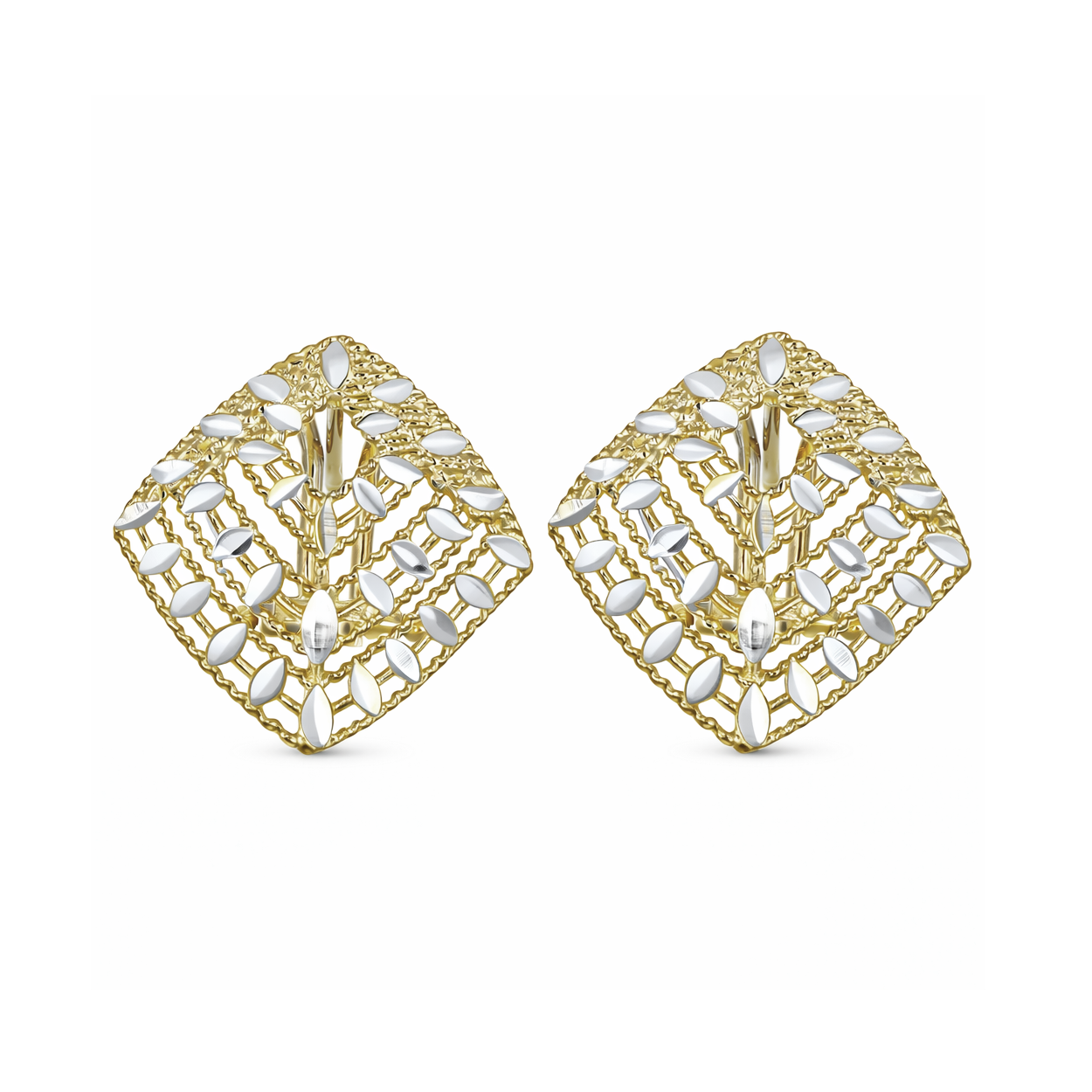Orecchini - 18 carati Oro giallo, Oro bianco