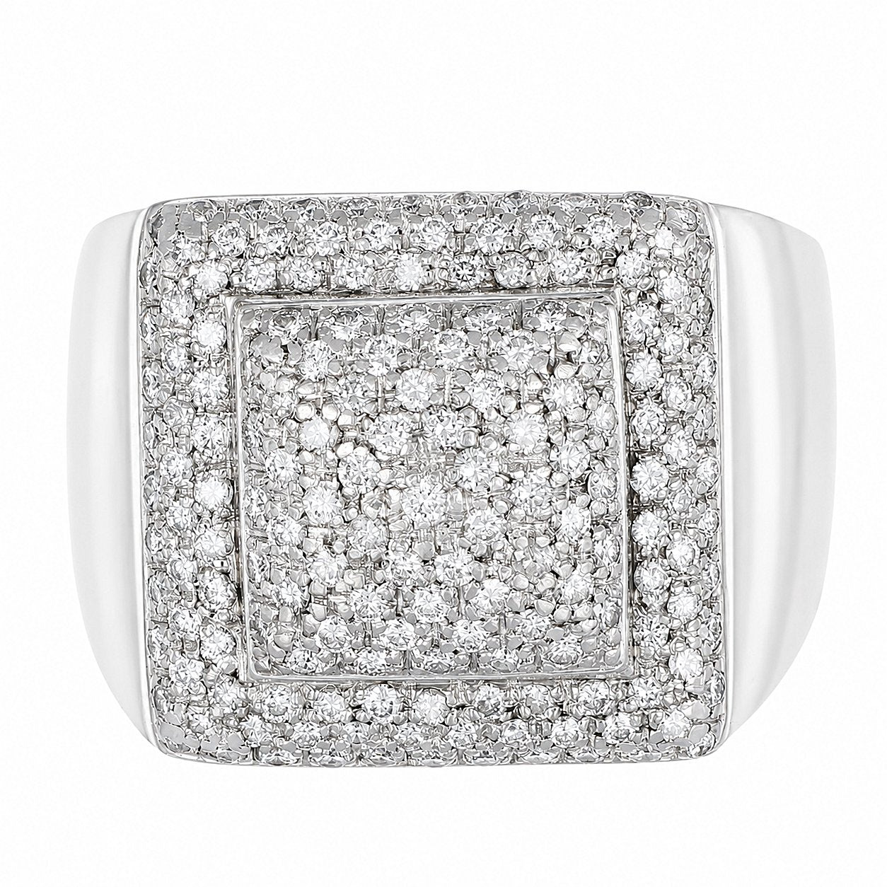 Anello - 18 carati Oro bianco - 1.08ct. tw. Diamante (Naturale) - Made in Italy - Handmade