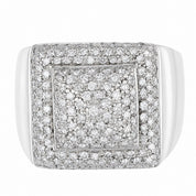 Anello - 18 carati Oro bianco - 1.08ct. tw. Diamante (Naturale) - Made in Italy - Handmade