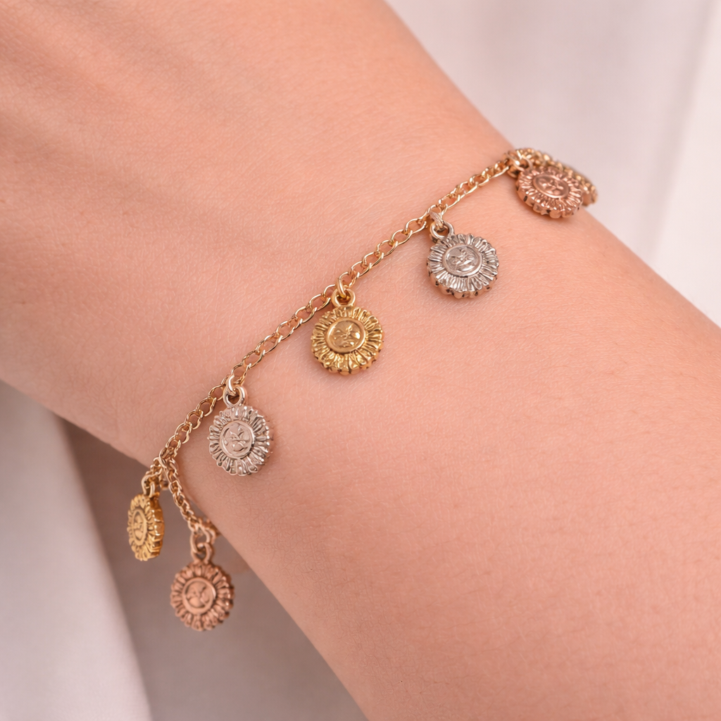 Bracciale unisex in oro giallo 18 carati