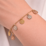 Bracciale unisex in oro giallo 18 carati