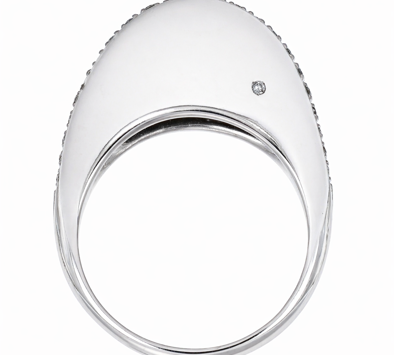 Anello - 18 carati Oro bianco - 0.24ct. tw. Diamante (Naturale)