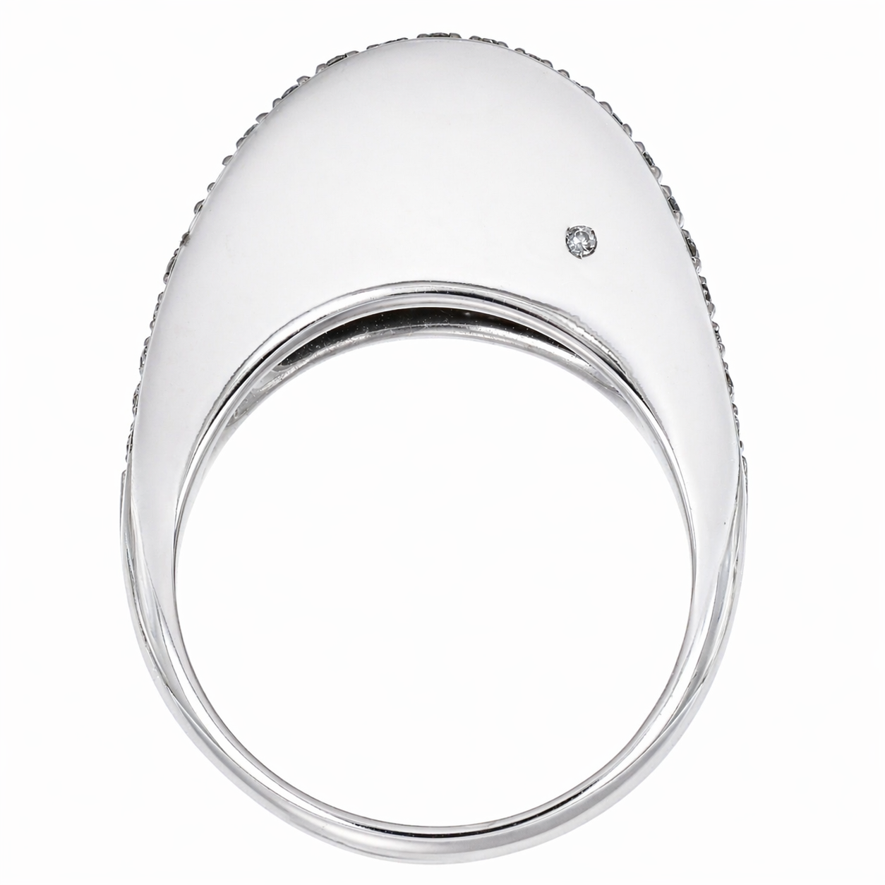 Anello - 18 carati Oro bianco - 0.24ct. tw. Diamante (Naturale)