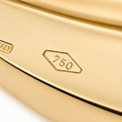 Spilla - 18 carati Oro bianco, Oro giallo - 0.08ct. tw. Diamante (Naturale) - Perla - Made in Italy - Handmade