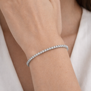Bracciale - 18 carati Oro bianco - 1.84ct. tw. Diamante (Naturale)