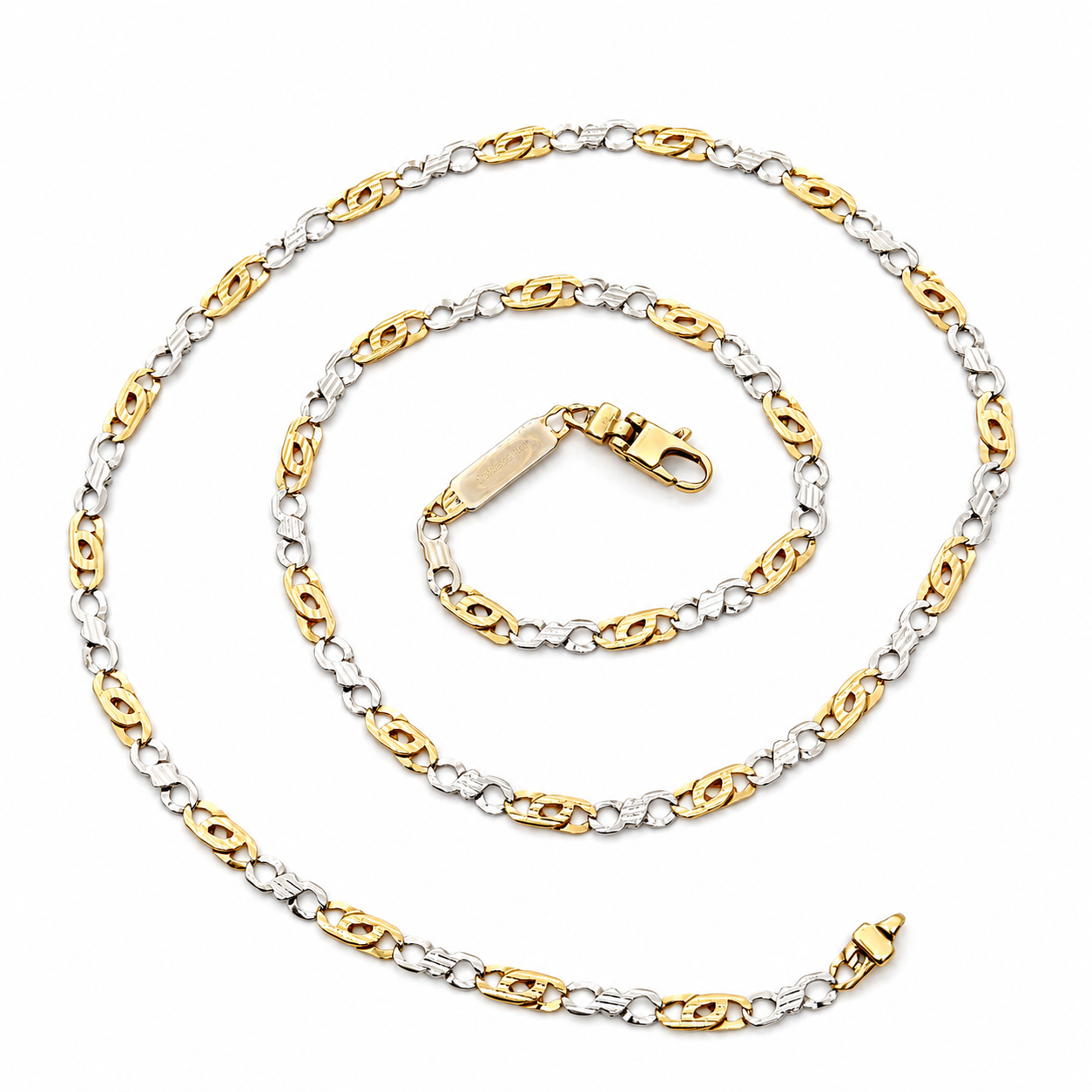 Collana - 18 carati Oro giallo, Oro bianco - Made in Italy - Handmade