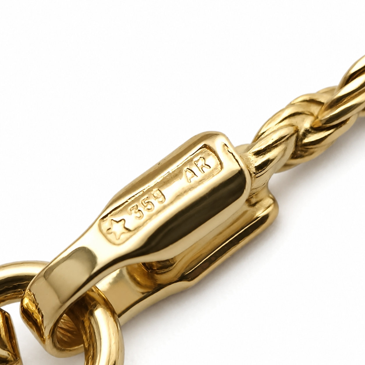 Collana - 18 carati Oro giallo Perla - Made in Italy - Handmade