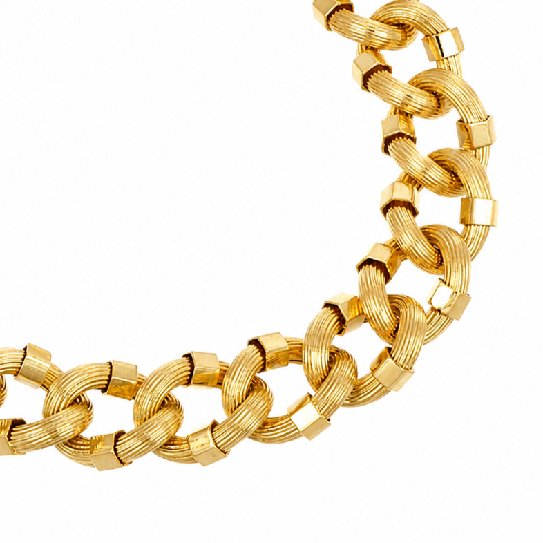 Bracciale - 18 carati Oro giallo - Handmade - Made in Italy