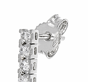 Orecchini - 18 carati Oro bianco - 0.95ct. tw. Diamante (Naturale)