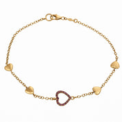 Bracciale - 18 carati Oro giallo - 0.16ct. tw. Rubino