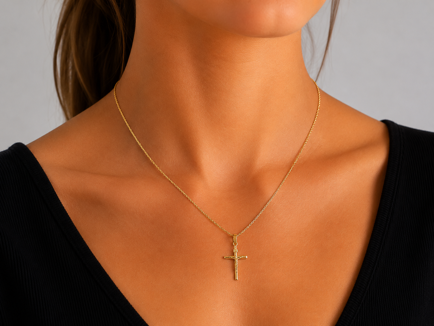 Collana con ciondolo - 18 carati Oro giallo - Handmade - Made in Italy