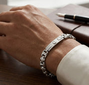 Bracciale - 18 carati Oro bianco - Made in Italy - Handmade