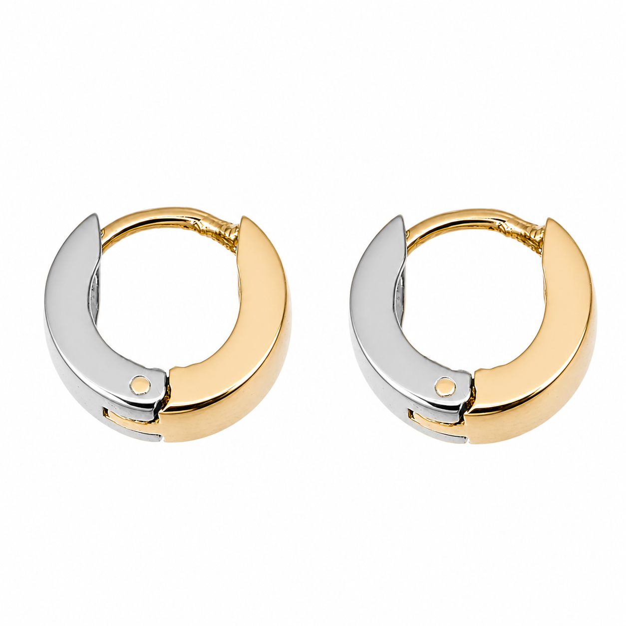 Orecchini - 18 carati Oro giallo, Oro bianco - Made in Italy - Handmade