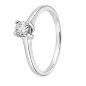 Anello - 18 carati Oro bianco - 0.40ct. tw. Diamante (Naturale)