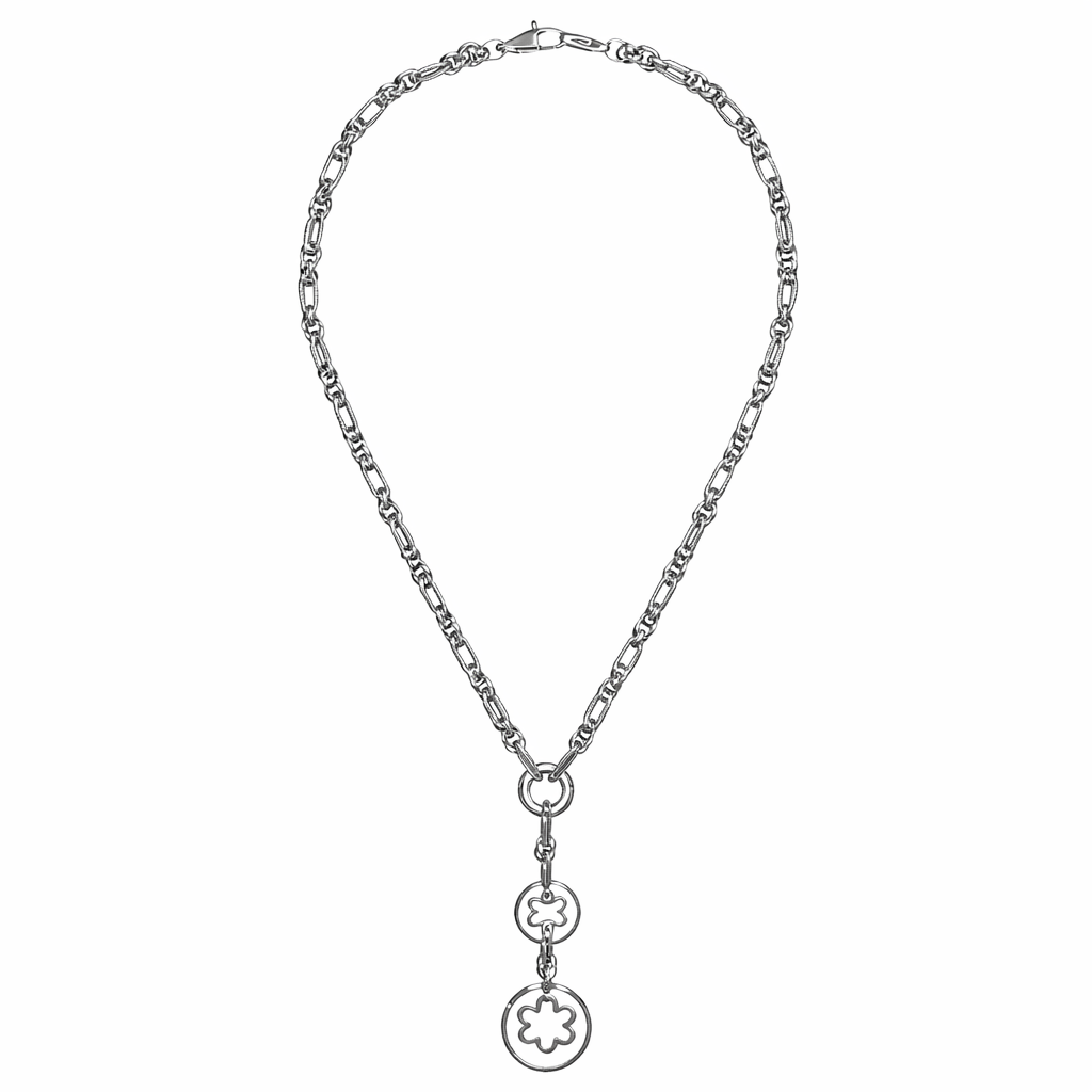 Collana con ciondolo - 18 carati Oro bianco