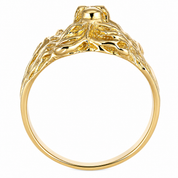 Anello - 18 carati Oro giallo - 0.15ct. tw. Diamante (Naturale) - Made in Italy - Handmade