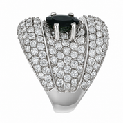 Anello - 18 carati Oro bianco - 4.30ct. tw. Zaffiro - Diamante - Made in Italy - Handmade