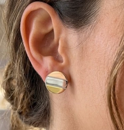 Orecchini - 18 carati Oro giallo, Oro rosa, Oro bianco - Made in Italy - Handmade