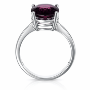 Anello - 18 carati Oro bianco - 4.20ct. tw. Tormalina