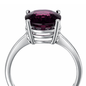 Anello - 18 carati Oro bianco - 4.20ct. tw. Tormalina