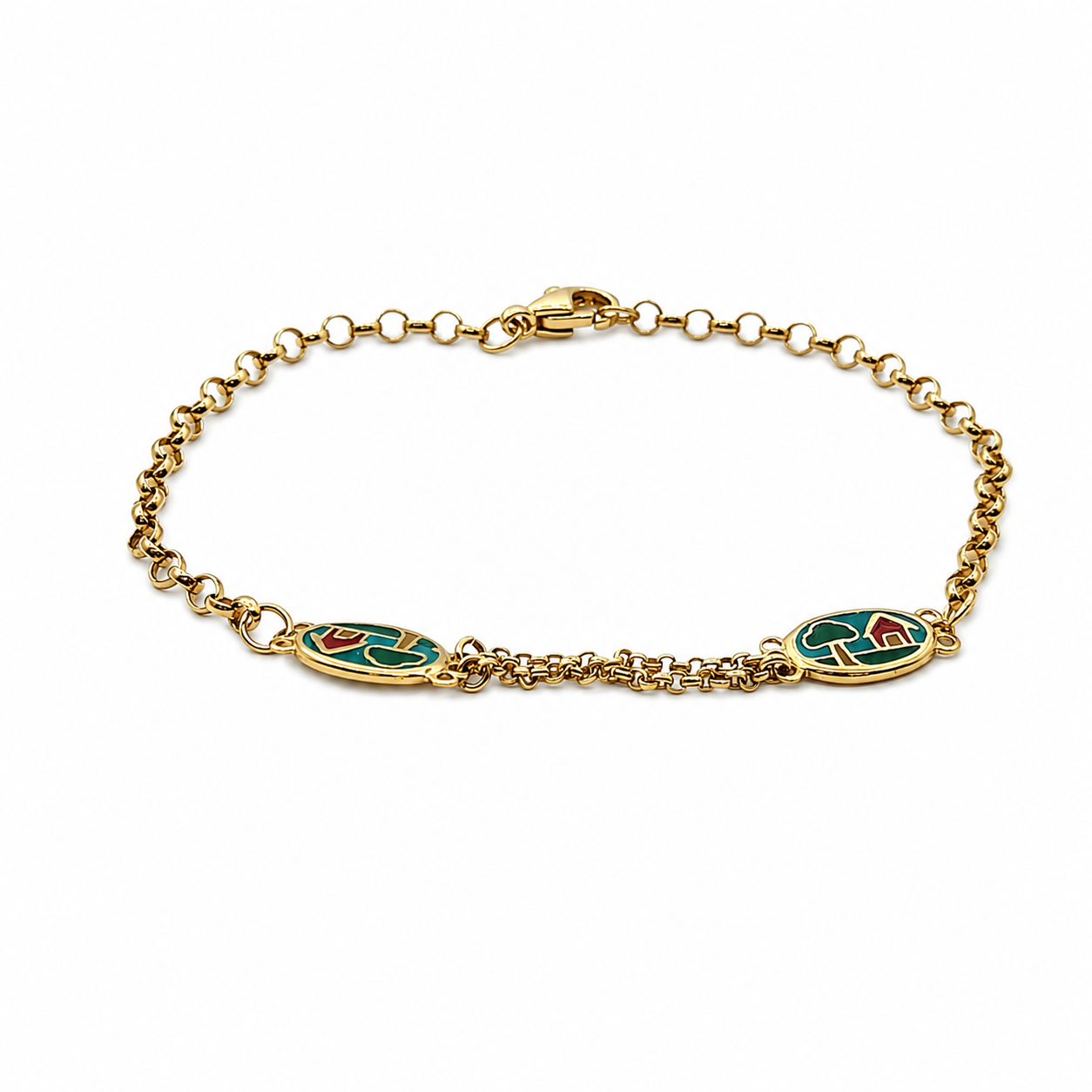 Bracciale - 18 carati Oro giallo - Handmade - Made in Italy