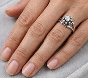 Anello - 18 carati Oro bianco - 0.26ct. tw. Diamante (Naturale) - Made in Italy - Handmade