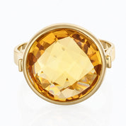 Anello - 18 carati Oro giallo - 2.65ct. tw. Quarzo
