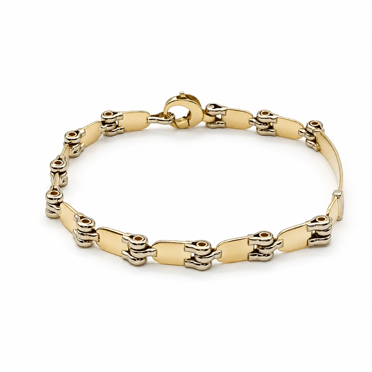 Bracciale - 18 carati Oro giallo, Oro bianco - Handmade - Made in Italy