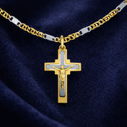 Collana con ciondolo - 18 carati Oro giallo, Oro bianco