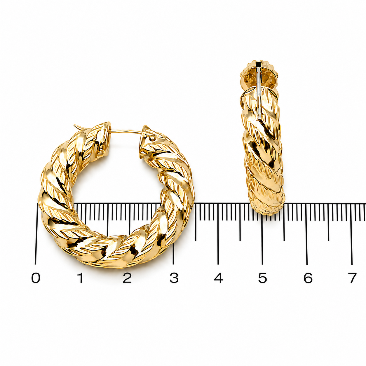 Orecchini - 18 carati Oro giallo - Made in Italy - Handmade