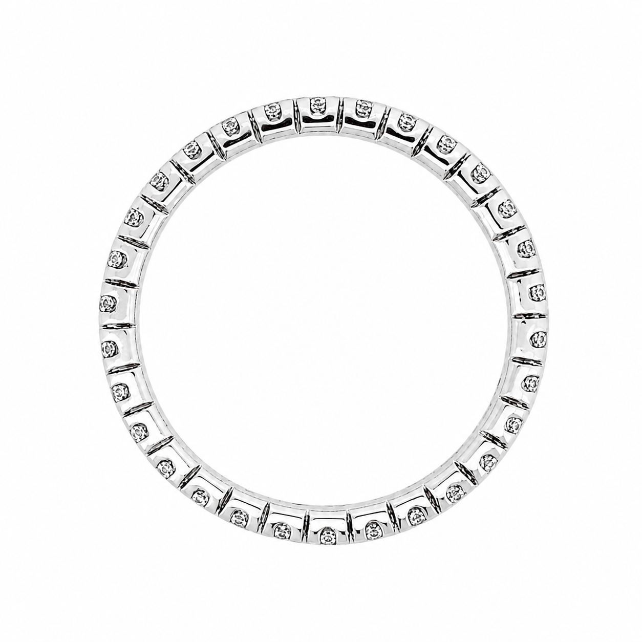 Anello - 18 carati Oro bianco - 0.90ct. tw. Diamante (Naturale) - Made in Italy