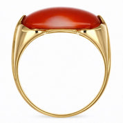 Anello - 18 carati Oro giallo Corallo