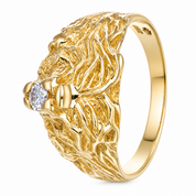 Anello - 18 carati Oro giallo - 0.15ct. tw. Diamante (Naturale) - Made in Italy - Handmade