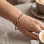 Bracciale - 18 carati Oro giallo, Oro bianco - Made in Italy - Handmade