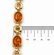 Bracciale - 18 carati Oro giallo - 30.00ct. tw. Ambra - Made in Italy - HandMade
